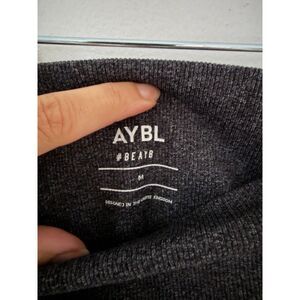AYBL High Waisted Workout Leggings – Charcoal Gray – M